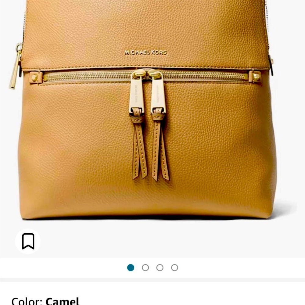 Khaki brown backpack